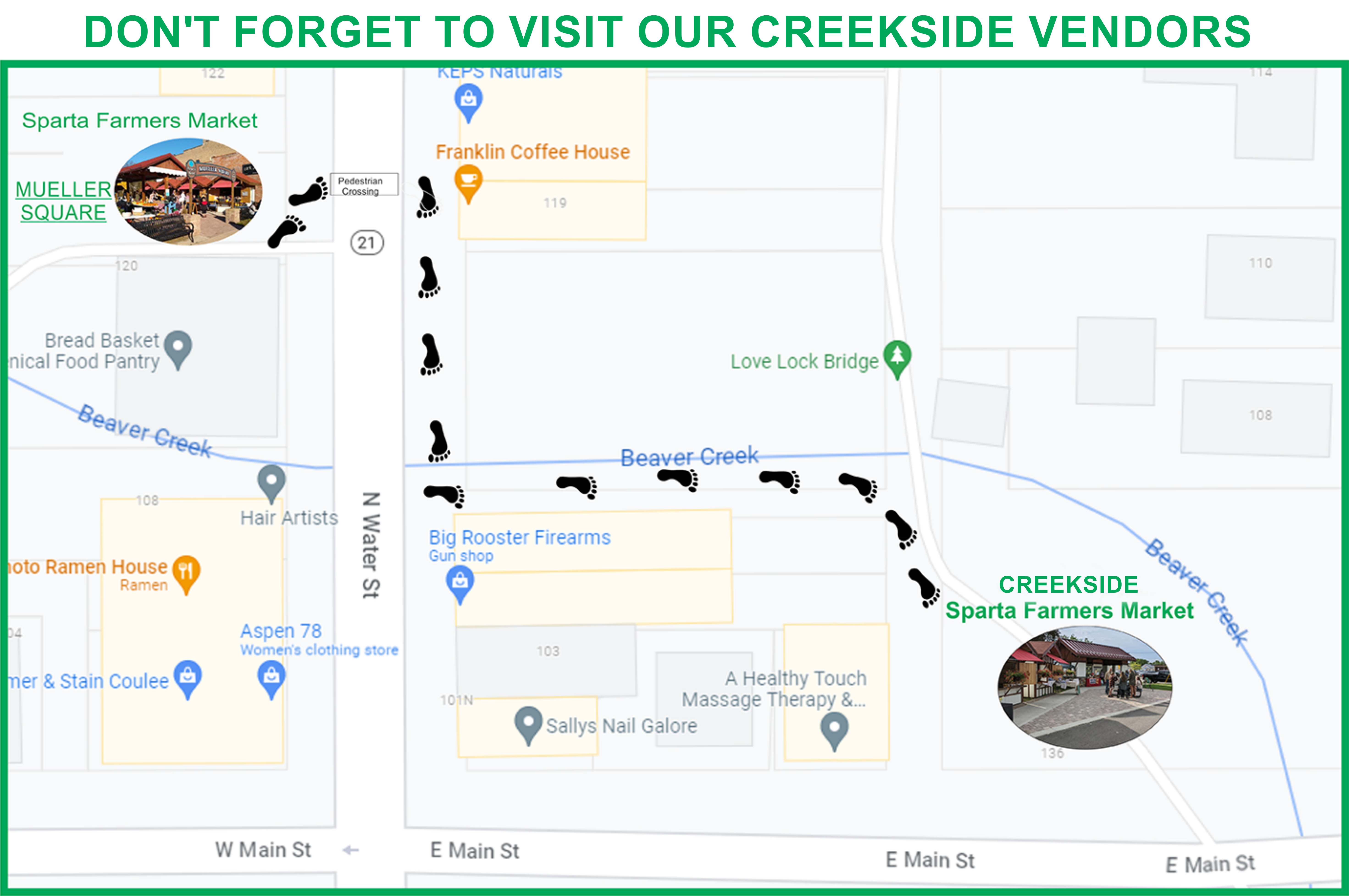 Sparta Wisconsin Farmers Market Creekside